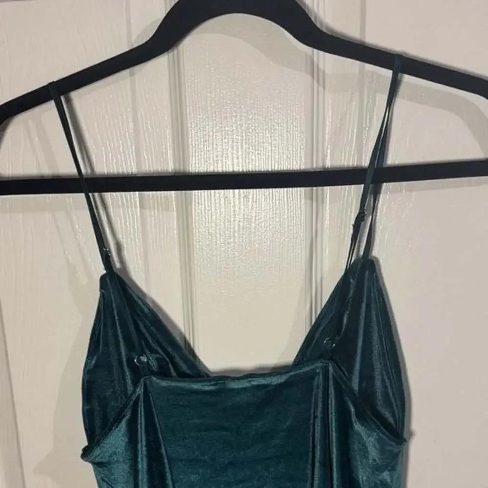 Victoria's Secret Teal Velvet Slip